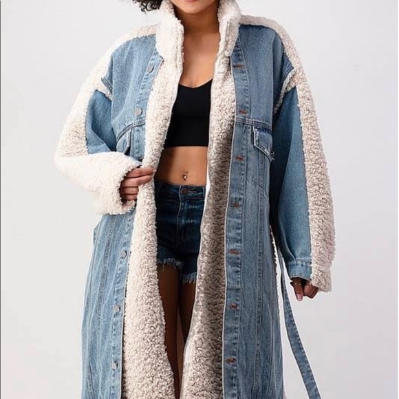 Sherpa and denim jacket - Picture 4 of 5